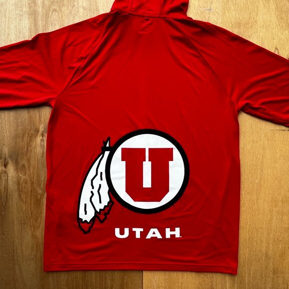 UNIVERSITY OF UTAH UNDER ARMOUR PULLOVER HOODIE Men’s sz M Lightweight NWT - Picture 1 of 12